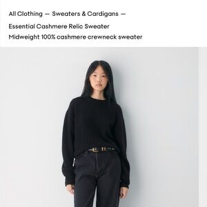 Aritzia essential cashmere relic sweater